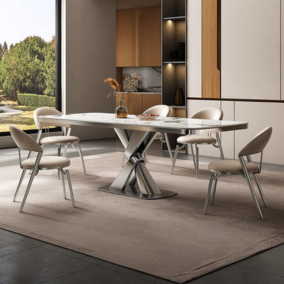 kaufen Luxus Edelstahl Marmor quadratische Esstische Länge 1,8 Meter online manufacture