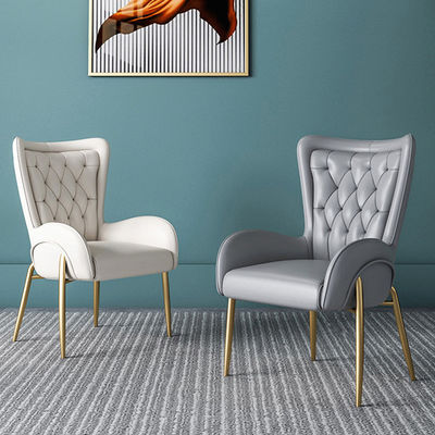 kaufen Luxus-Esstuhl aus Edelstahl mit Ledersitz online manufacture