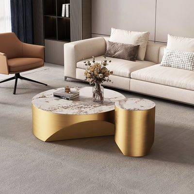 kaufen Edelstahl Kreis Kaffee und Esstisch kombinierte Marmor online manufacture