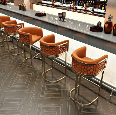 kaufen High Rebound Sponge Edelstahl Bar Hocker mit Armen online manufacture