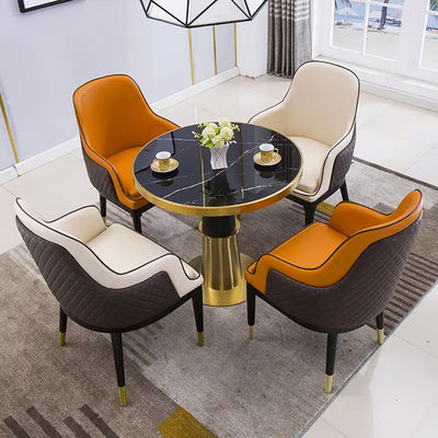 kaufen Moderner Stil Edelstahl Runder Marmor Hotel Verhandlungstisch online manufacture